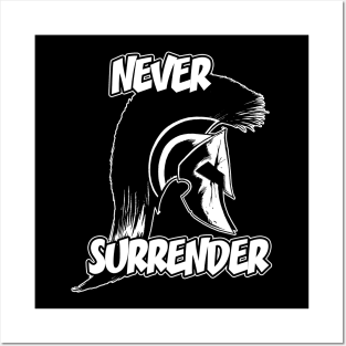 Spartan Law - Never Surrender Posters and Art